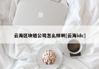 云海区块链公司怎么样啊[云海idc]